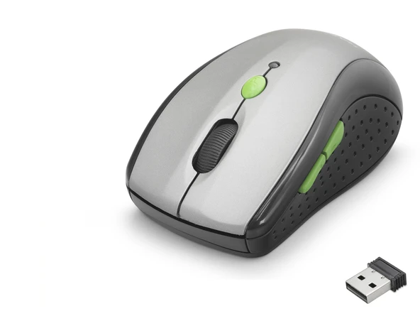 Büro Ev Ofis Bilgisayarı için Siyah Gri 800-1600 Dpi Kablosuz Mouse ürün görseli 1