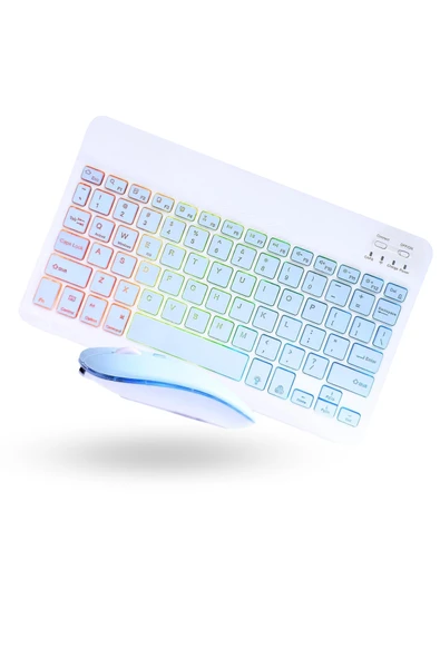 Büro Ev Ofis Bilgisayarı için Yeşil Rgb Işıklı Klavye Mouse Seti ürün görseli 1