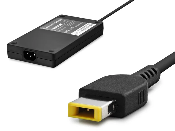 Büro Ev Ofis Ibm Notebook Bilgisayarı için Siyah 20V 11.5A 230W Sarı Kare Uç Uyumlu Laptop Adaptörü ürün görseli 1
