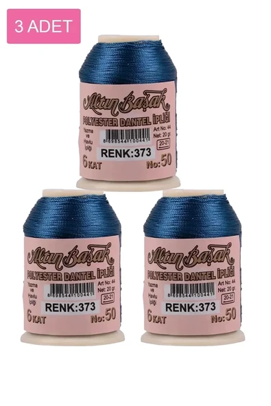3 Adet Altınbaşak Oya ve Dantel İpi 20 gr - Royaleks - No: 373 ürün görseli 1