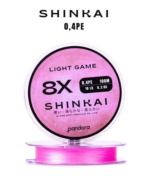 Pandora Shinkai Light Game 8X 0,4PE 100mt İp Misina ürün görseli 1
