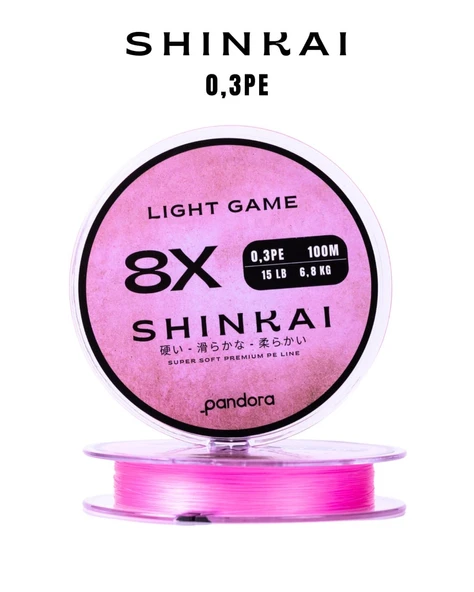 Pandora Shinkai Light Game 8X 0,3PE 100mt İp Misina ürün görseli 1