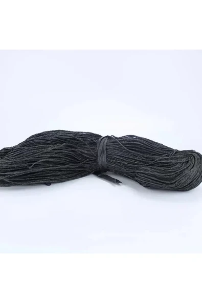 Siyah Renk Çile Kağıt İp Çanta Ipi Supla Ipi  No:12 - (550-600 gr) ürün görseli 1