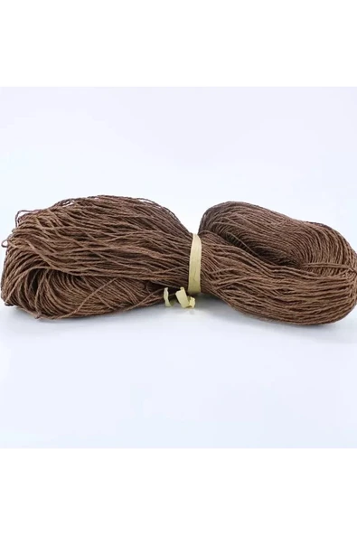 KahveRenk Renk Çile Kağıt İp Çanta Ipi Supla Ipi  No:43 - (550-600 gr) ürün görseli 1