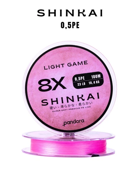 Pandora Shinkai Light Game 8X 0,5 PE 100mt İp Misina ürün görseli 1
