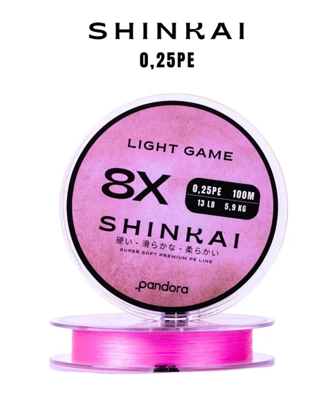 Pandora Shinkai Light Game 8X 0,25PE 100mt İp Misina ürün görseli 1