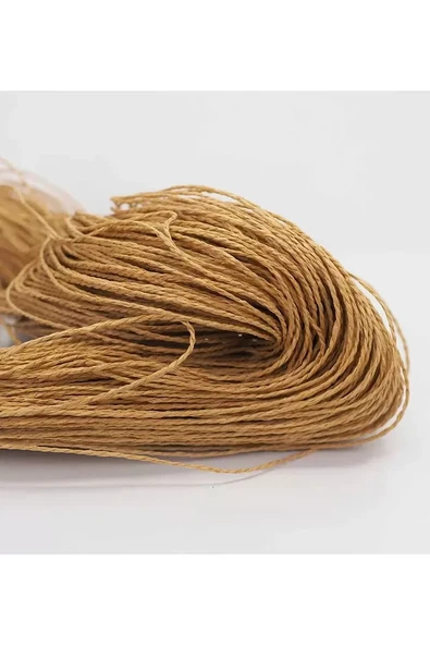 Hasır Renk Çile Kağıt İp Çanta Ipi Supla Ipi  No:70 - (550-600 gr) ürün görseli 1