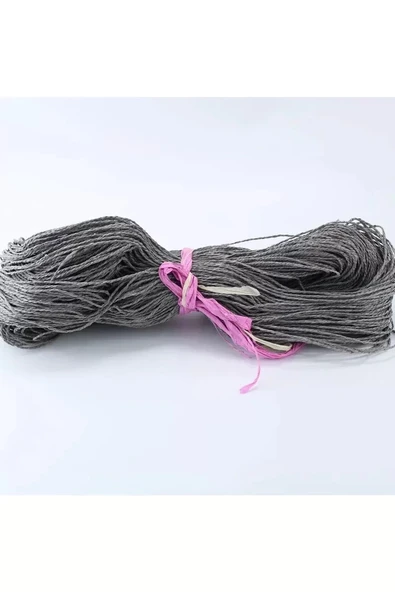 Koyu Gri Renk Çile Kağıt İp Çanta Ipi Supla Ipi  No:53 - (550-600 gr) ürün görseli 1