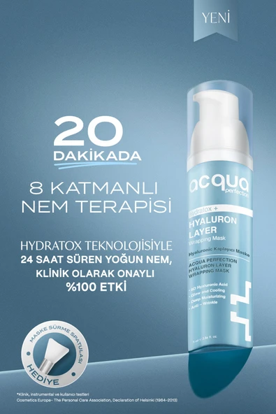Acqua Perfection Hydratox | Hyaluronic Acid Nemlendirici ve Kırışıklık Karşıtı Soyulabilir Yüz Maskesi 70 ml ürün görseli 1