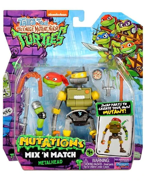 Tmnt Ninja Kaplumbağalar Mix n Match Metalhead Aksiyon Figürü 83810 ürün görseli 1