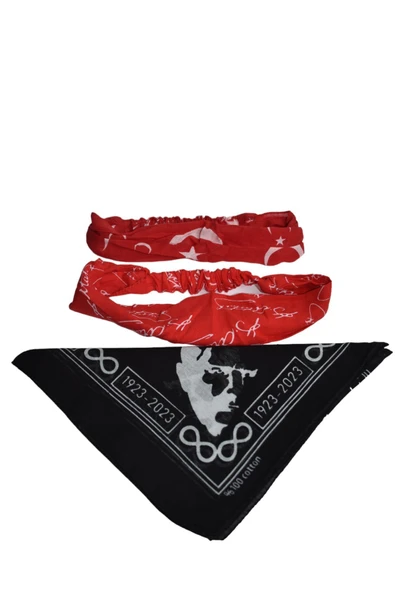 YELPAZE DÜNYASI Bandana 100. Yıl Cumhuriyet Temalı ürün görseli 1