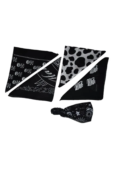 YELPAZE DÜNYASI Kare Ve Lastikli Bandana Seti ürün görseli 1