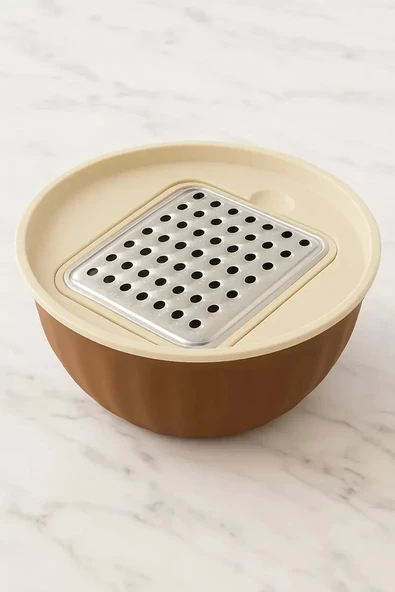 4 Parça Rendeli Karıştırma ve Saklama Kabı 2,5 Litre ürün görseli 1