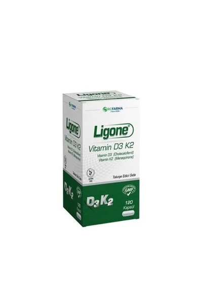 Ligone Vitamin D3 K2 120 Kapsül ürün görseli 1