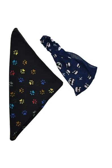 YELPAZE DÜNYASI Kedili Bandana Seti ürün görseli 1