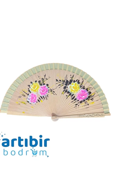 artıbir bodrum Yelpaze Çift Taraflı Dizayn Edilmiş Ahşap Model ürün görseli 1