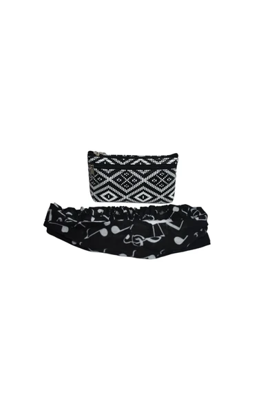 YELPAZE DÜNYASI Lüks Tasarım Şıklığı Bandana ve Çanta Seti ürün görseli 1