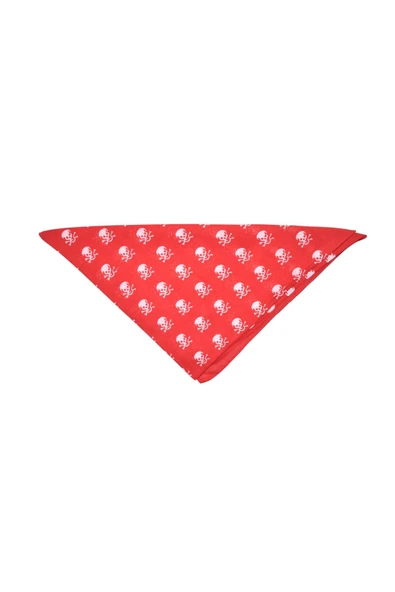 artıbir bodrum Bandana Kurukafa Desenli Kırmızı ürün görseli 1
