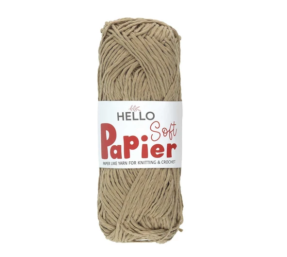 Hello Soft Papier Kağıt Çanta Örme İpi 100 Gram 100 Metre Bambu P03 ürün görseli 1