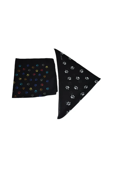YELPAZE DÜNYASI Pati Desenli Bandana Seti ürün görseli 1