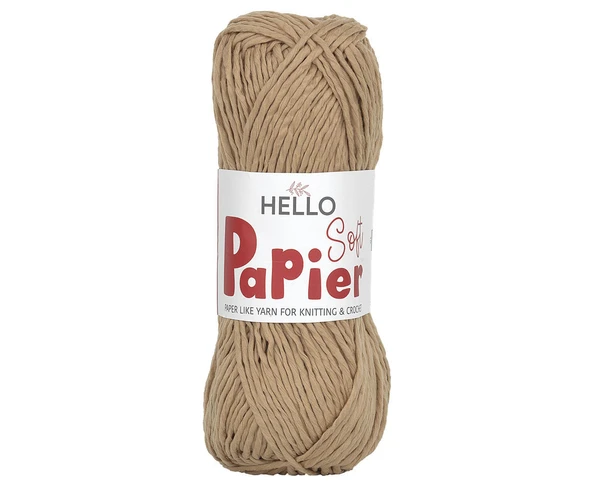 Hello Soft Papier Kağıt Çanta Örme İpi 100 Gram 100 Metre Jüt P11 ürün görseli 1