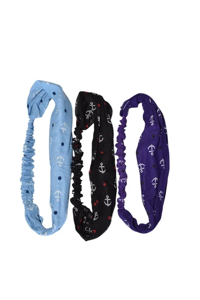 artıbir bodrum Bandana Paraşüt Model Lastikli 3 Lü Set ürün görseli 1
