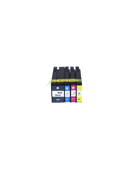 TECPRİNT HP 938 4'lü Uyumlu Takım ve Seti Muadil Mürekkep Kartuş Set ürün görseli 1