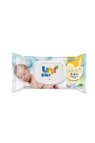Uni Baby Yenidoğan 0-6 Ay Islak Havlu 40'lı ürün görseli 1