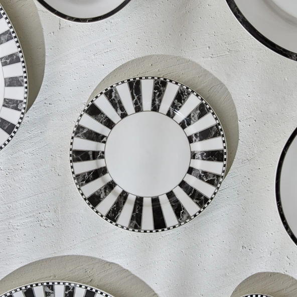 Karaca Damalı Porselen Pasta Tabağı 19 cm ürün görseli 1