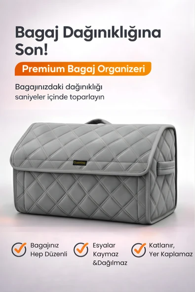 Bagaj Çantası Oto Bagaj Organizer Lüks Tay Tüyü Su Geçirmez Kaymaz Katlanır Düzenleyici - X9 ürün görseli 1