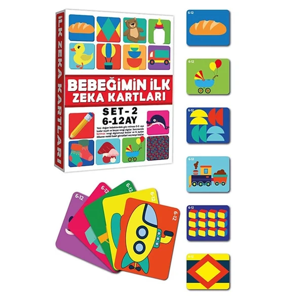 2205 Eğitici Kartlar 6-12 Ay Zeka Kartları ürün görseli 1