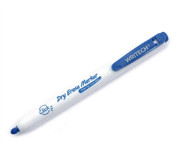 Writech Basmalı Dry Erase Markör Kalem Mavi ürün görseli 1