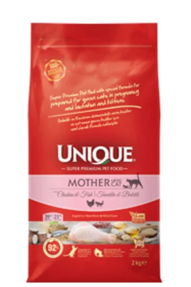 Unique Tavuklu ve Balıklı Anne ve Yavru Kedi Maması 2 Kg ürün görseli 1