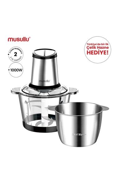 Musullu Rondo Doğrayıcı 3 Lt 6 Bıçaklı Msl-1222-3 ürün görseli 1