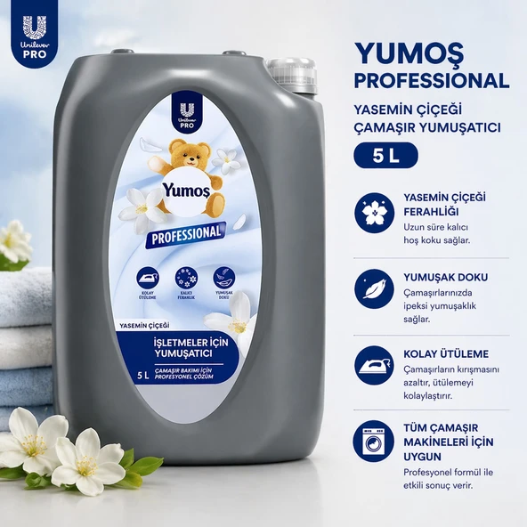Yumoş Professional Yasemin Çiçeği Çamaşır Yumuşatıcı 5 L (Ekonomik Büyük Boy) ürün görseli 1