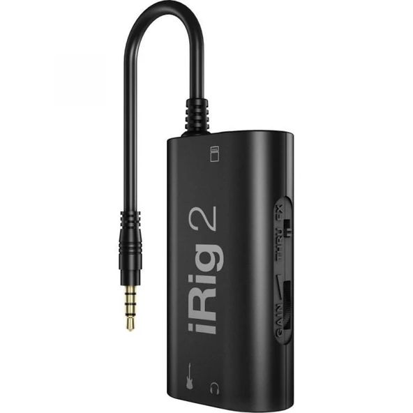 IK Multimedia iRig 2 Elektro & Bas Gitar Ses Arabirimi (iOS) ürün görseli 1