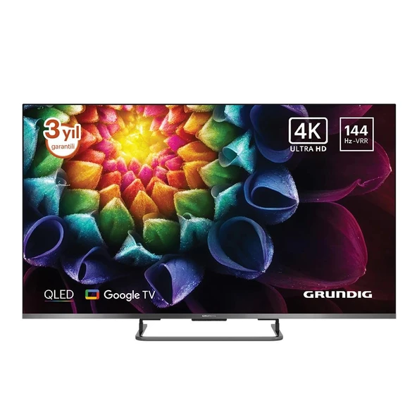 Grundig 55 GQ 850A 55 inç 139 Ekran Uydu Alıcılı Google TV Smart 4K Ultra HD 144 Hz QLED TV ürün görseli 1