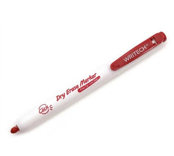 Writech Basmalı Dry Erase Markör Kalem Kırmızı ürün görseli 1