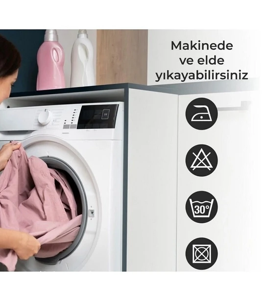 Jackline -Dolphin Mavi- Çift Kanatlı Banyo Duş Perdesi (2x110x200) - Resim 4