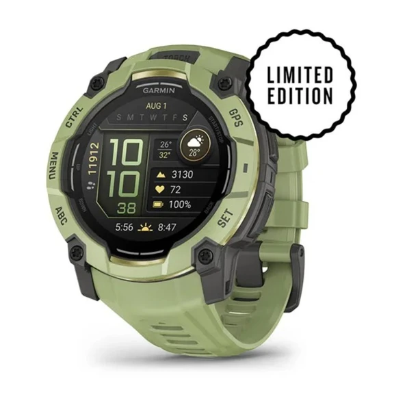 Garmin Instinct 3 – 50 mm AMOLED Eğrelti Yeşili ürün görseli 1