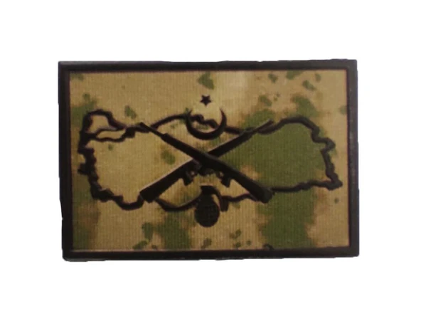 Single Sword Jandarma Eğitim Plastik Bröve - Resim 2