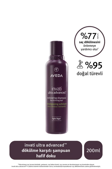 AVEDA invati ultra advanced dökülme karşıtı şampuan: hafif doku 200ml ürün görseli 1