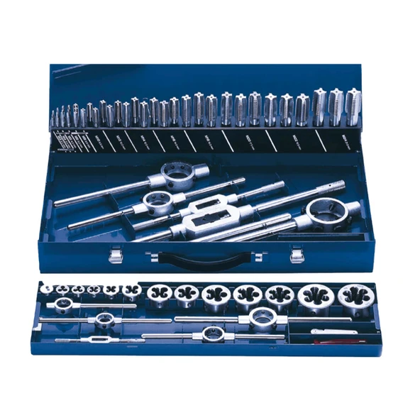MKTK324 64 Parça M3, M4, M5, M6, M8, M10, M12, M14, M16, M18, M20, M22, M24, Kılavuz Pafta Takımı ürün görseli 1
