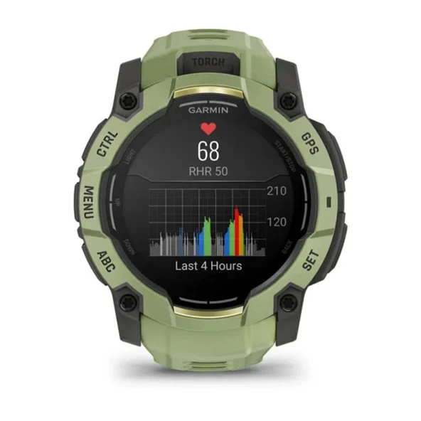 Garmin Instinct 3 – 50 mm AMOLED Eğrelti Yeşili - Resim 7
