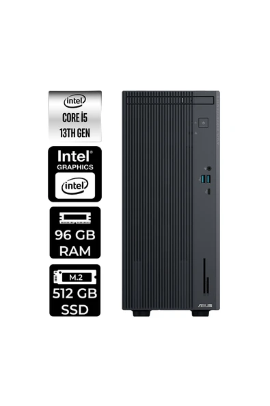ASUS ExpertCenter P500 i5 13420H 96GB 512GB SSD FDOS Masaüstü Bilgisayar & PER4 USB Bellek ürün görseli 1