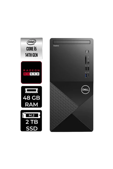 Dell Vostro 3030MT i5 14600 48GB 2TB SSD RX550/4GB FDOS Masaüstü Bilgisayar ürün görseli 1