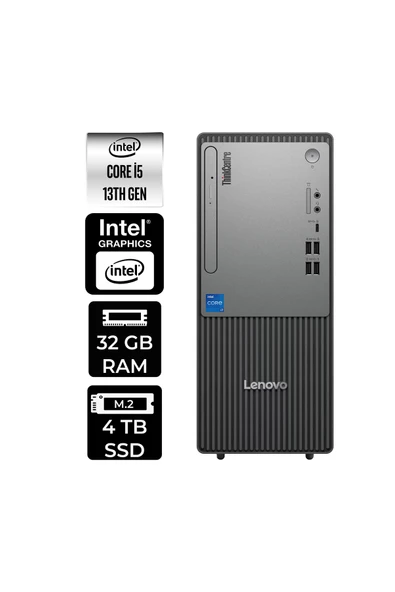 LENOVO ThinkCentre Neo 50T G5 i5 13400 32GB 4TB SSD FDOS Masaüstü Bilgisayar & PER4 USB Bellek ürün görseli 1