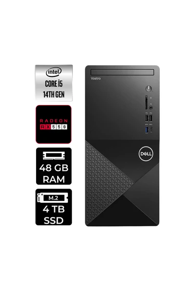 Dell Vostro 3030MT i5 14600 48GB 4TB SSD RX550/4GB FDOS Masaüstü Bilgisayar ürün görseli 1