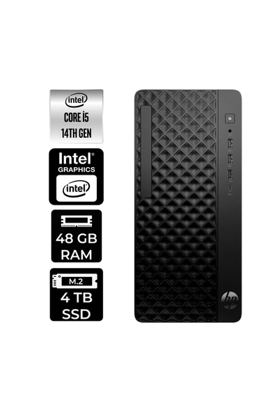 HP ProDesk 2 Tower G1i i5 14500 48GB 4TB SSD FDOS Masaüstü Bilgisayar & PER4 USB Bellek ürün görseli 1