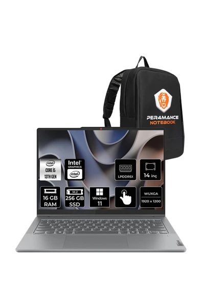 LENOVO IdeaPad 5 i5 13420H 16GB 256GB SSD 14" FHD+ OLED Multi-Touch W11P 2-in-1 Dizüstü Bilgisayar ürün görseli 1